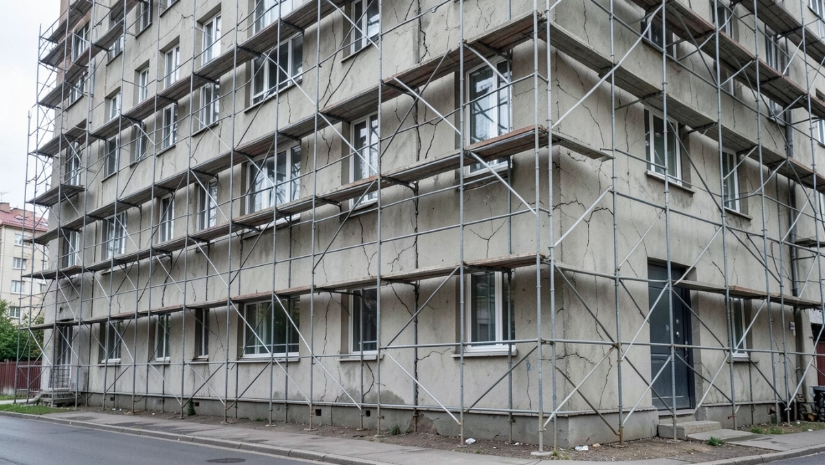 Malowanie z rusztowaniem