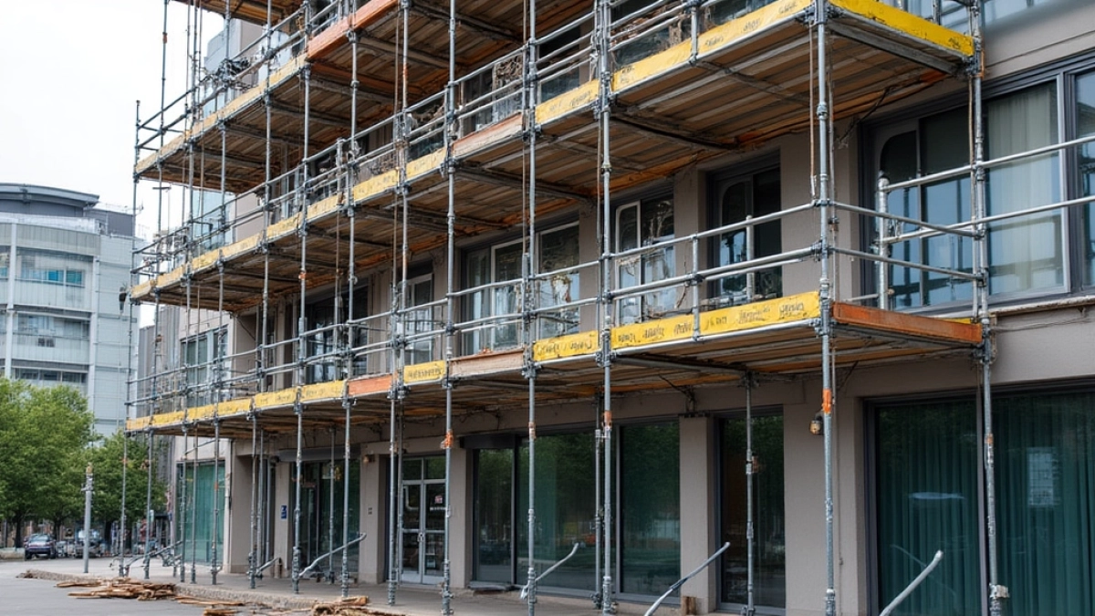 montaż i demontaż rusztowania elewacyjnego cena