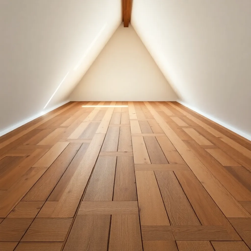 Podłoga na strychu z desek szalunkowych